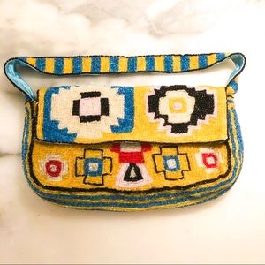 Christiana Vintage Small hand beaded Colorful Bag